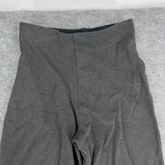 Quince Ultra-Stretch Ponte Super Wide Leg Ankle Pants Gray Medium - Picture 5 of 6
